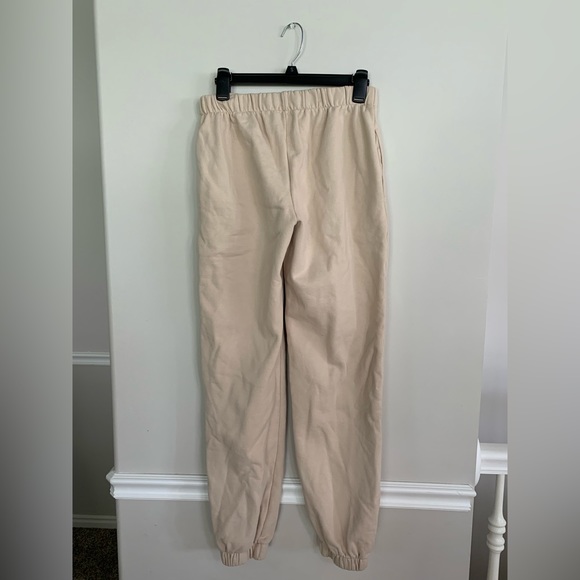 NEW John Galt Beige Sweatpants One Size - Picture 2 of 3